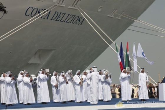 Costa Cruise lines’ newest ship, the 2,286-passenger Costa Deliziosa.